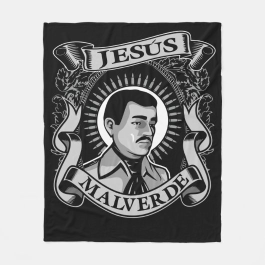 Couverture Polaire Don Jesus Malverde Héros mexicain Jesus Malverde (Devant)
