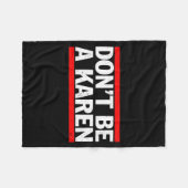 Couverture Polaire Don’t Be A Karen Meme Gift  (Devant (Horizontal))