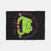 Couverture Polaire Don’t Kill My Creatures I Will Cry Funny Gamer Fro (Devant (Horizontal))