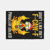 Couverture Polaire Don’t Like Me F-caw-f Problem Solved Sarcastic Chi (Devant (Horizontal))