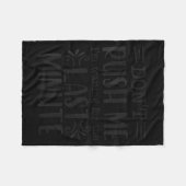 Couverture Polaire Don’t Rush Me, Sarcastic Quotes Funny (Devant (Horizontal))