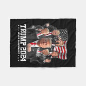 Couverture Polaire Donald J Trump 2024 ne se rend jamais (Devant (Horizontal))
