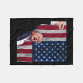 Couverture Polaire Donald Trump (Devant (Horizontal))