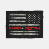 Couverture Polaire Donald Trump 2024 Reprendre le drapeau américain à (Devant (Horizontal))