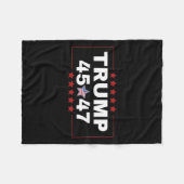 Couverture Polaire Donald Trump 45 47e Président américain Tee Mega a (Devant (Horizontal))