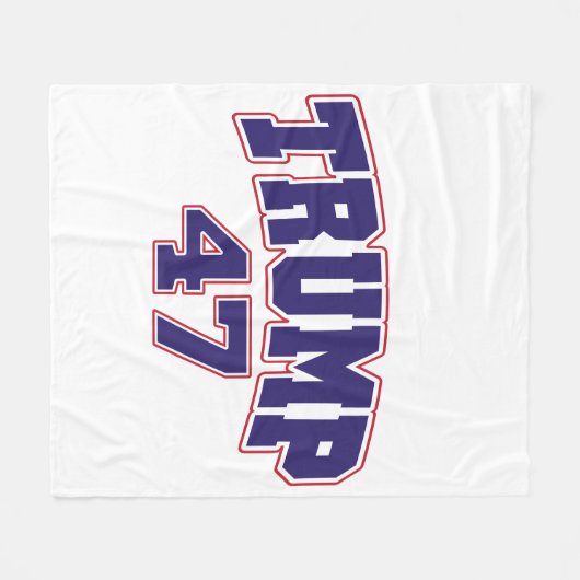 Couverture Polaire Donald Trump 47 (Devant (Horizontal))