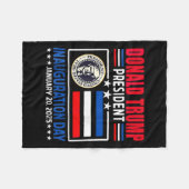 Couverture Polaire Donald Trump 47e Jour de l'investiture Janua (Devant (Horizontal))