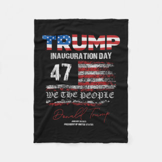 Couverture Polaire Donald Trump 47e président 2025 Inauguration États