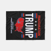 Couverture Polaire Donald Trump 47e président 2025 Inauguration États (Devant (Horizontal))