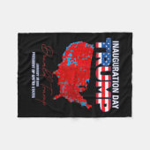 Couverture Polaire Donald Trump 47e président 2025 Inauguration États (Devant (Horizontal))