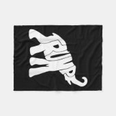 Couverture Polaire Donald Trump Eléphant Républicain Trump Supporter  (Devant (Horizontal))