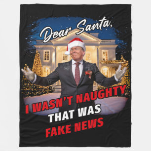 Couverture Polaire Donald Trump Funny Plaisanterie, Cher Père Noël, f