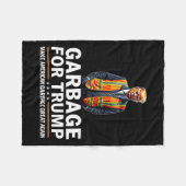 Couverture Polaire Donald Trump Garbage Orange réflexe de sécurité (Devant (Horizontal))