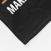 Couverture Polaire Donald Trump Garbage Orange réflexe de sécurité (Coin)