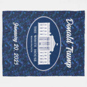 Couverture Polaire Donald Trump - Jour de l'investiture et Maison Bla (Devant (Horizontal))