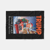 Couverture Polaire Donald Trump Noël Funny Snowflake Suppression (Devant (Horizontal))