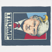 Couverture Polaire Donald Trump que nous Overcomb (Devant (Horizontal))