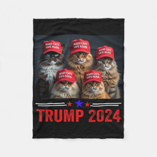 Couverture Polaire Donald Trump Rend Les Chats Sûrs À Nouveau Chapeau