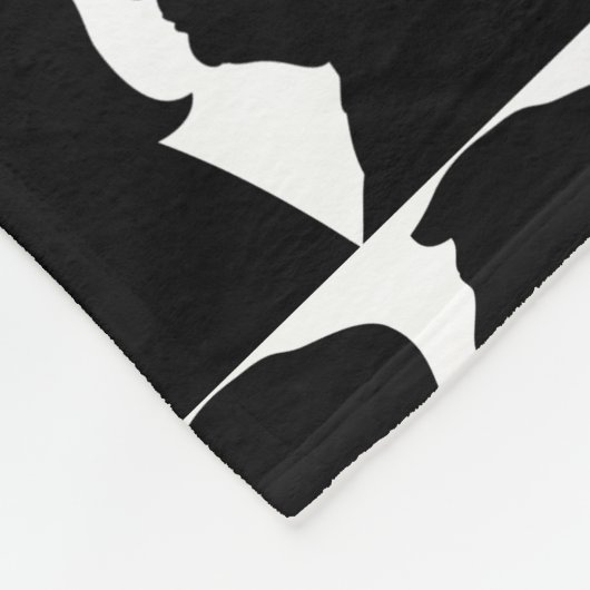 Couverture Polaire Donald Trump Silhouette (Coin)