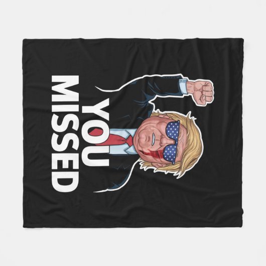 Couverture Polaire Donald Trump vous a manqué (Devant (Horizontal))
