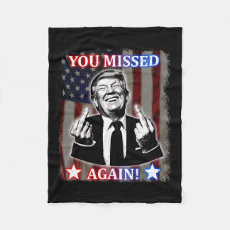 Couverture Polaire Donald Trump - Vous Avez Encore Manqué !