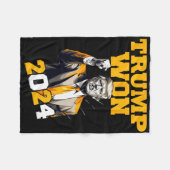 Couverture Polaire Donald Trump Won 2024 Election Inauguration Men Wo (Devant (Horizontal))