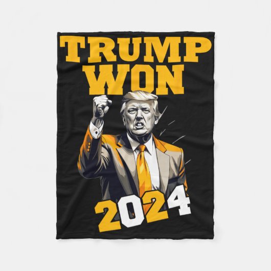 Couverture Polaire Donald Trump Won 2024 Election Inauguration Men Wo (Devant)