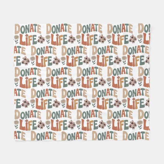 Couverture Polaire Donate Life BOHO (Devant (Horizontal))