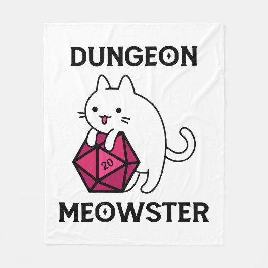 Couverture Polaire Donjon Meowster Chat Drôle (Devant)