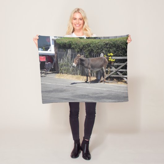 Couverture Polaire Donkey by the Gate (En situation)