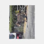 Couverture Polaire Donkey by the Gate (Devant)