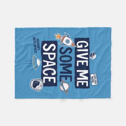 Couverture Polaire Donne-Moi De L'Espace (Devant (Horizontal))