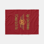 Couverture Polaire Dons amusants du 100e anniversaire - L'âge est com (Devant (Horizontal))