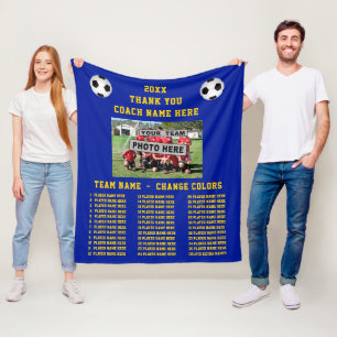 Couverture Polaire Dons de soccer pour les entraîneurs PHOTO de l'é