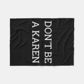 Couverture Polaire Dont Be A Karen Funny  (Devant (Horizontal))