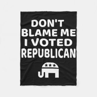 Couverture Polaire Don't Blame Me I Voted Republican