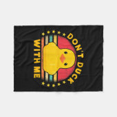 Couverture Polaire Don't Duck With Me - Cute Rubber Duck Funny Duck (Devant (Horizontal))