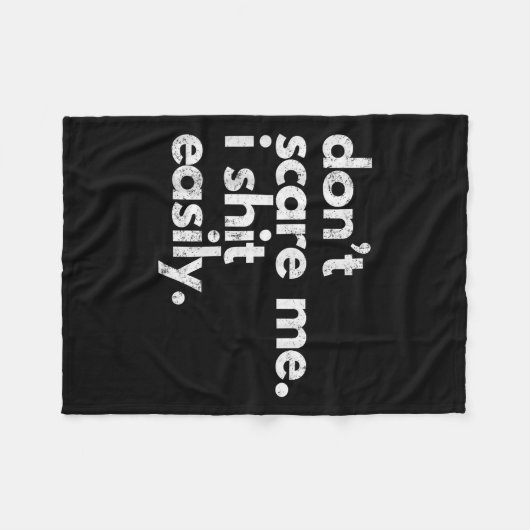 Couverture Polaire Don't E Me I Easily Funny Sarcasm Quote  (Devant (Horizontal))