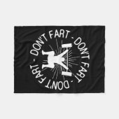 Couverture Polaire Dont Far Funny Fitness Gym Gift  (Devant (Horizontal))