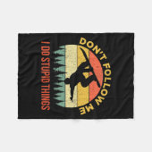 Couverture Polaire Dont Follow Me I Do Stud Things Snowboarding (Devant (Horizontal))