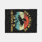 Couverture Polaire Don't Follow Me I Do Stud Things-snowmobile Motor (Devant (Horizontal))