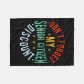 Couverture Polaire Dont Forget My Senior Old People Grand  (Devant (Horizontal))