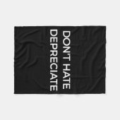 Couverture Polaire Don't Hate Depreciate Accounting Pun Funny Jokes S (Devant (Horizontal))