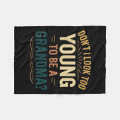 Couverture Polaire Don't I Look Too Young To Be A Grandma Funny New G (Devant (Horizontal))