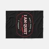 Couverture Polaire Dont Judge Me Cause I'm Quiet Plans A Murder Out L (Devant (Horizontal))