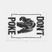 Couverture Polaire Don't Ke Funny Bear _ Cute Superhero Bear Usa Gift (Devant (Horizontal))