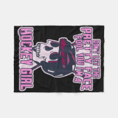 Couverture Polaire Don't Let The Pretty Face Fool You I'm A Hockey Gi (Devant (Horizontal))