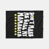 Couverture Polaire Don't Make Me Call My Mamacita Cool Groovy Mom Quo (Devant (Horizontal))