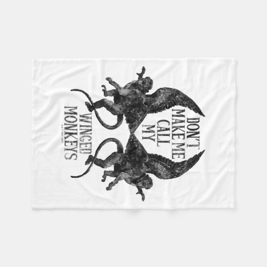 Couverture Polaire Dont Make Me Call My Winged Monkeys (Devant (Horizontal))