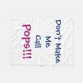 Couverture Polaire Dont Make Me Call Ps Grandpa Infant (Devant (Horizontal))